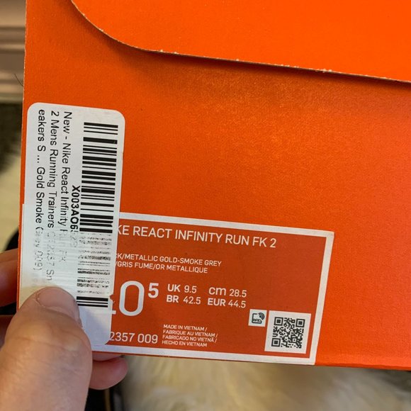 NIB Nike React Infinity Run Shoes Size 10.5 - Picture 5 of 5